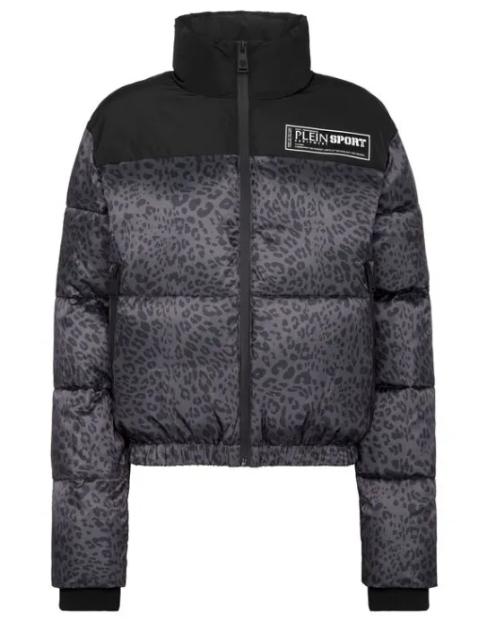 Sale Philipp Plein Basic Bomber Leopard