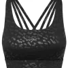 Fashion Philipp Plein Black Leopard Sport Bra