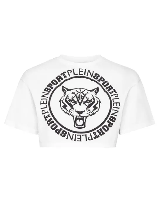 Hot Philipp Plein Crop T-shirt Round Neck SS