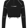 Best Philipp Plein Cropped Hoodie Sweatshirt