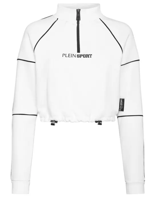 Sale Philipp Plein Cropped Hoodie Sweatshirt