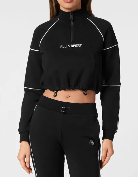 Best Philipp Plein Cropped Hoodie Sweatshirt