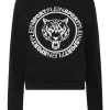 Fashion Philipp Plein Cropped Roundneck Sweatshirt