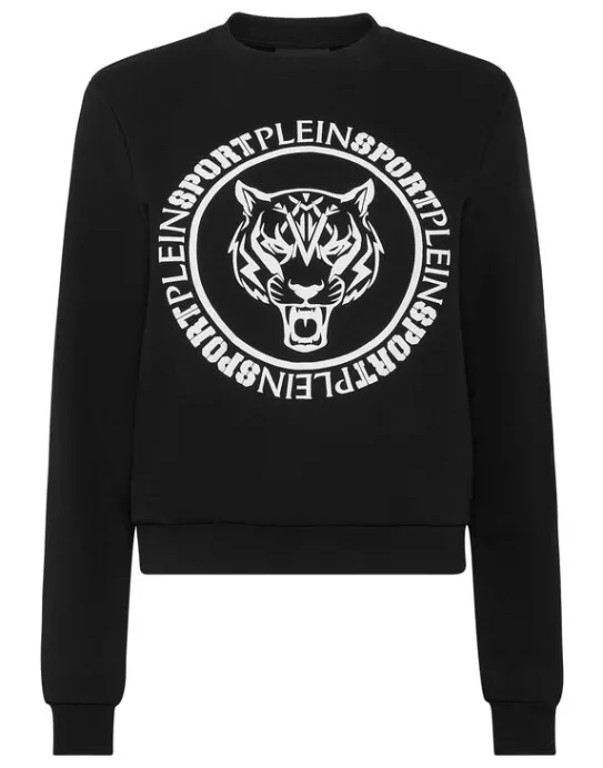 Fashion Philipp Plein Cropped Roundneck Sweatshirt