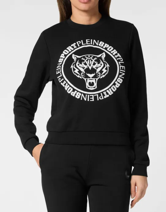 Fashion Philipp Plein Cropped Roundneck Sweatshirt