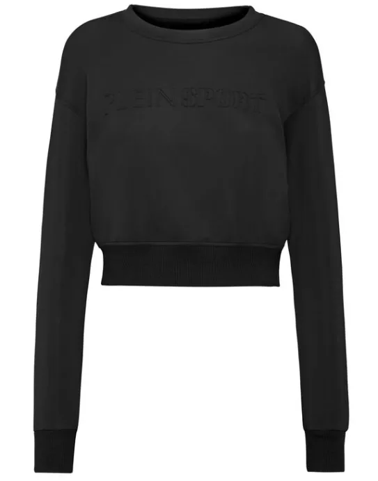 New Philipp Plein Cropped Sweatshirt LS