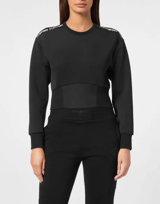 Discount Philipp Plein Cropped Sweatshirt LS