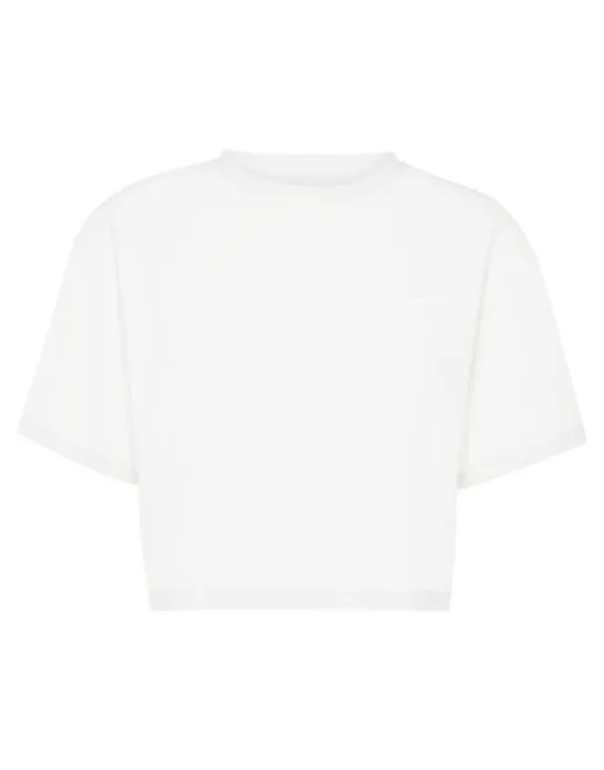 Discount Philipp Plein Cropped T-shirt Round Neck SS