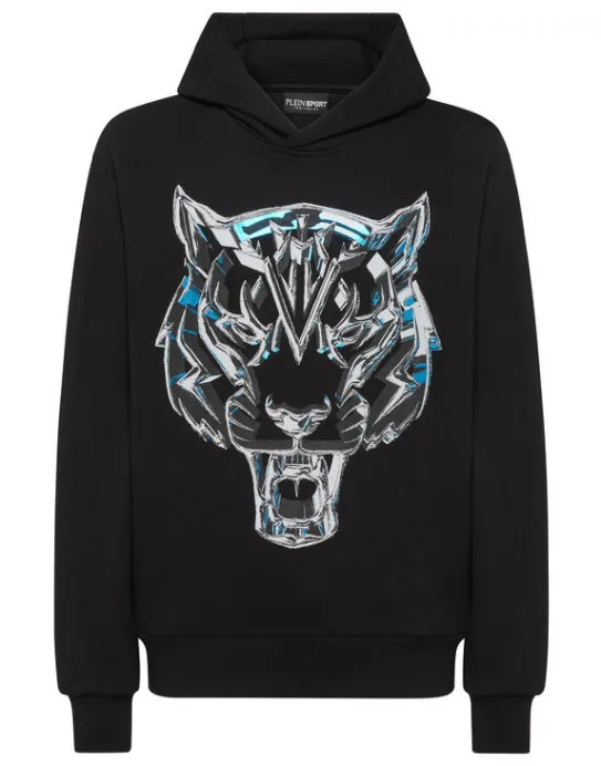 New Philipp Plein Hoodie Sweatshirt Chrome Tiger