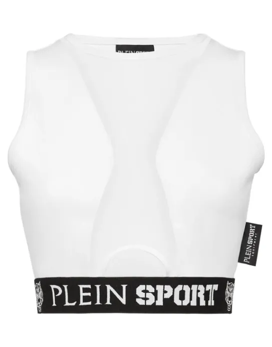 Online Philipp Plein Jogging Cropped Top Basic