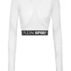 Outlet Philipp Plein Jogging Cropped Top LS Multicut