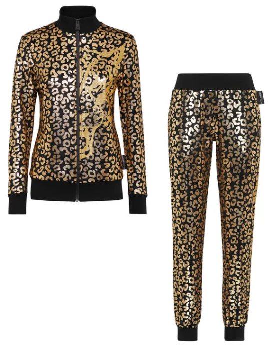 New Philipp Plein Jogging Tracksuit: Top/Trousers Leopard