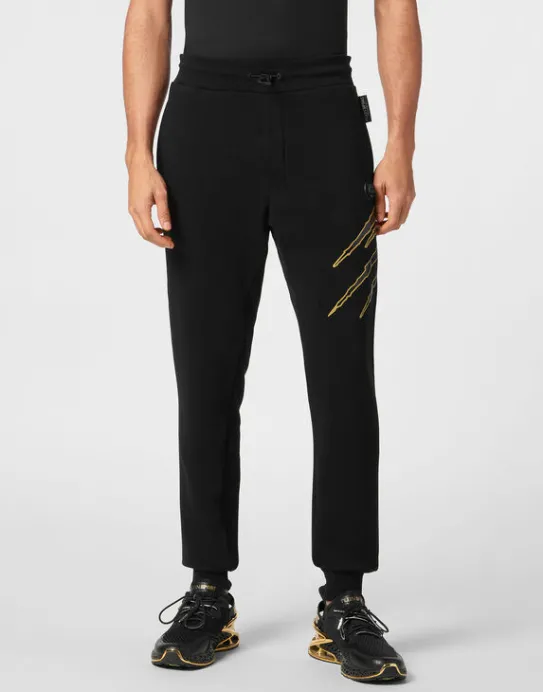 Clearance Philipp Plein Loose Fit Jogging Pants Lamina Scratch