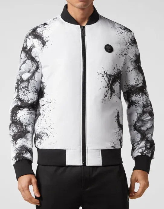 Clearance Philipp Plein Nylon Bomber Splash Extreme