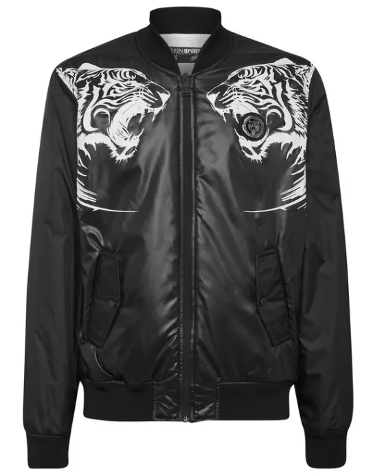 Hot Philipp Plein Nylon Bomber Tiger