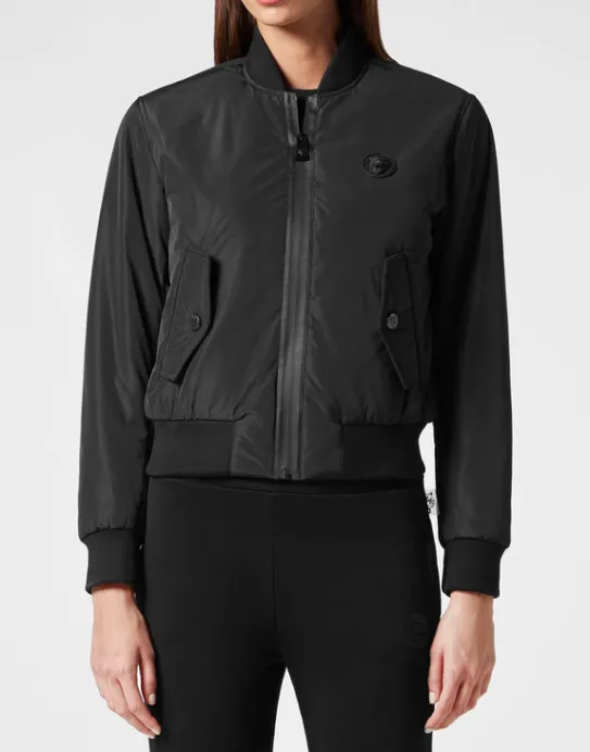 Outlet Philipp Plein Nylon Bomber Tiger