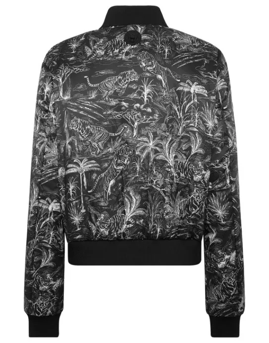 Best Philipp Plein Nylon Bomber Toile