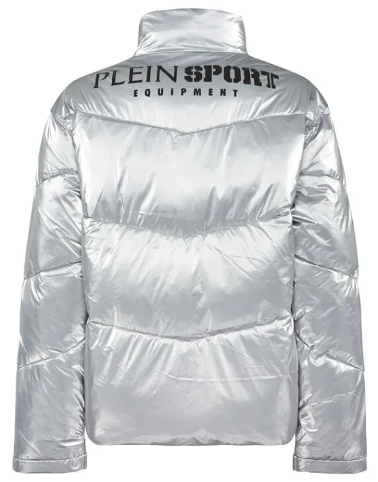 Discount Philipp Plein Nylon Crease Puffer Jacket