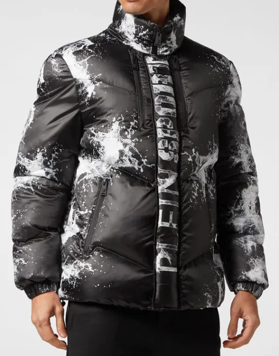 Hot Philipp Plein Nylon Paddded Jacket Splash Extreme