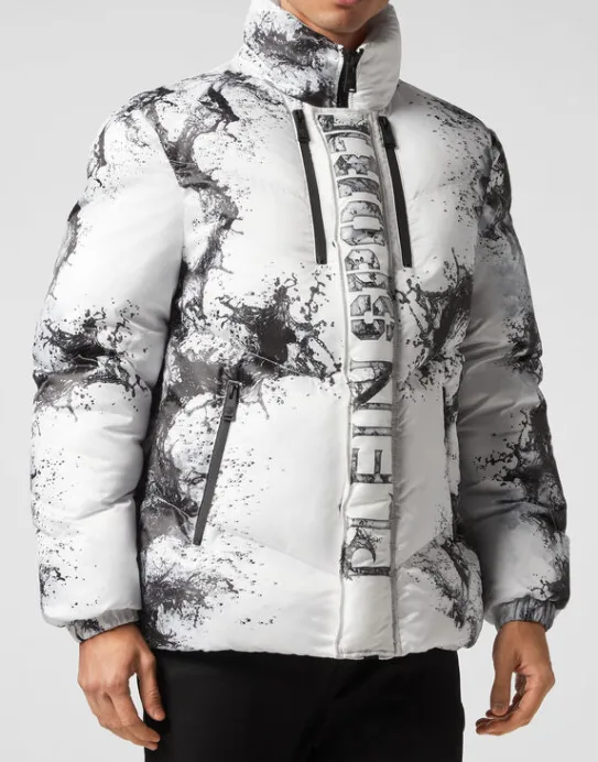 Hot Philipp Plein Nylon Paddded Jacket Splash Extreme