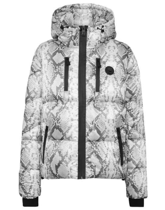 Outlet Philipp Plein Nylon Puffer Jacket Pitone