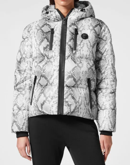 Outlet Philipp Plein Nylon Puffer Jacket Pitone