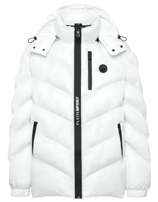 Clearance Philipp Plein Nylon Puffer Jacket Tiger