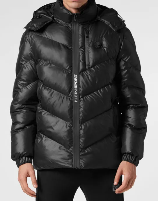 New Philipp Plein Nylon Puffer Jacket Tiger