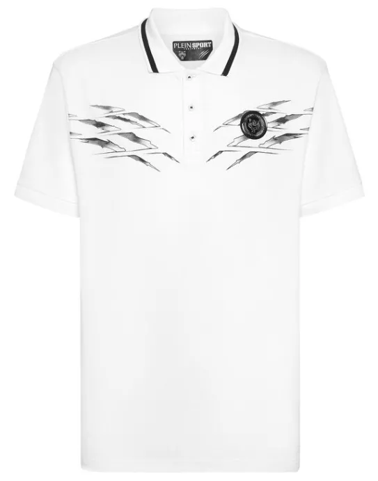 Discount Philipp Plein Piquet Polo SS Scratch