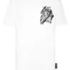 Fashion Philipp Plein Plein Sport Cotton T-shirt Round Neck SS Tiger