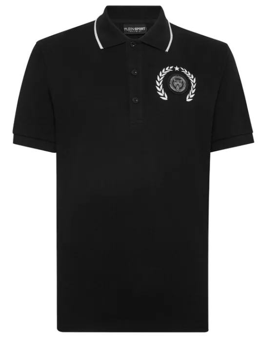 Online Philipp Plein Polo Shirt Slim Fit SS Carbon Tiger