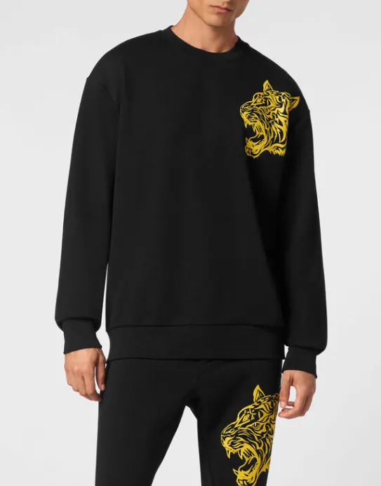 Online Philipp Plein Roundneck Sweatshirt Tiger