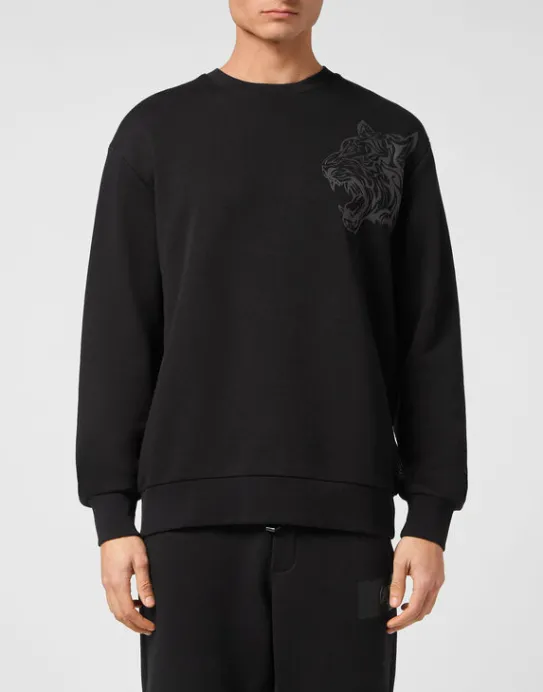 Sale Philipp Plein Roundneck Sweatshirt Tiger