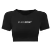 Outlet Philipp Plein Seamless Cropped T-shirt V-Neck SS Logo