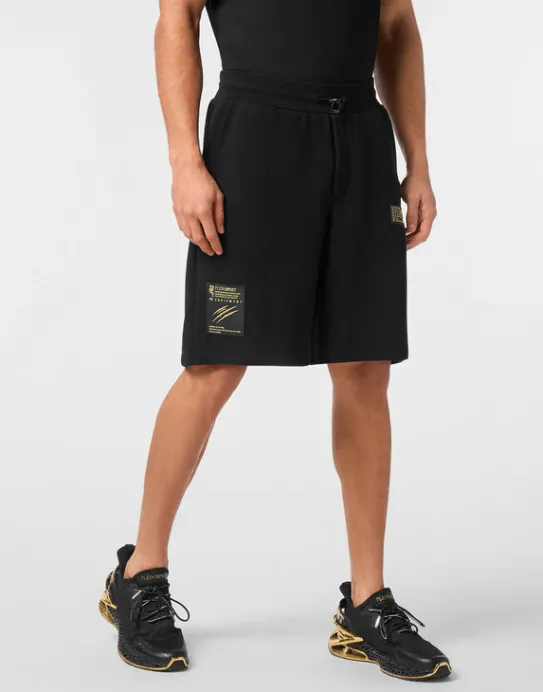 Sale Philipp Plein Short Cargo Pants Laminated