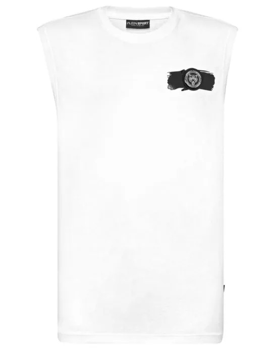 Fashion Philipp Plein Sleeveless T-shirt Round Neck