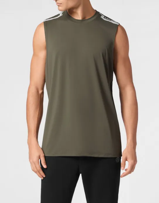 Online Philipp Plein Sleeveless T-shirt Round Neck SS