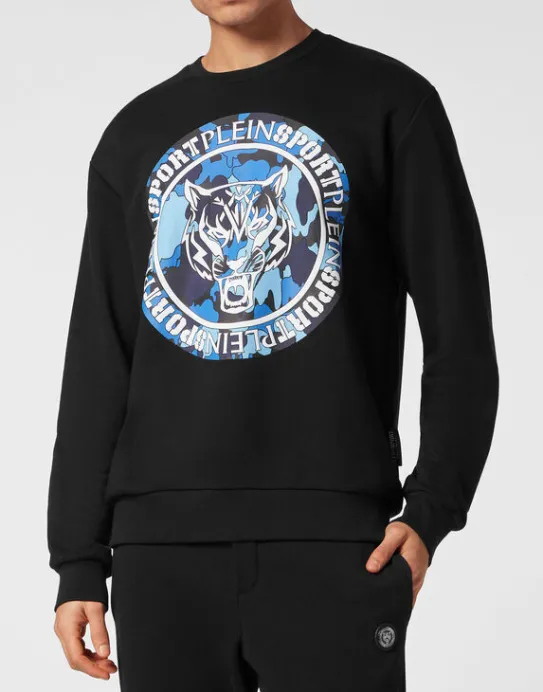 Hot Philipp Plein Sweatshirt LS Carbon Tiger