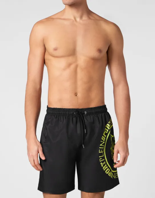 Outlet Philipp Plein Swim-Trunks Carbon Tiger