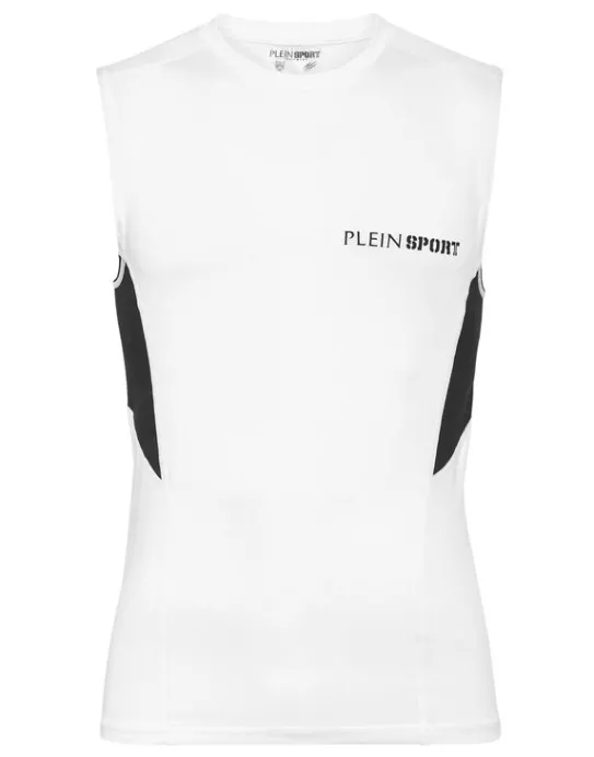 Outlet Philipp Plein Technical Jersey T-shirt Sleeveless