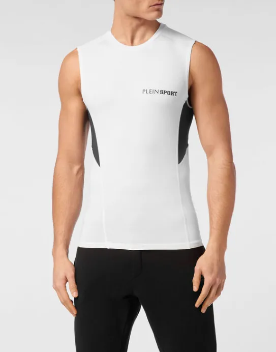 Outlet Philipp Plein Technical Jersey T-shirt Sleeveless