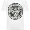 Fashion Philipp Plein T-shirt Round Neck Carbon Tiger