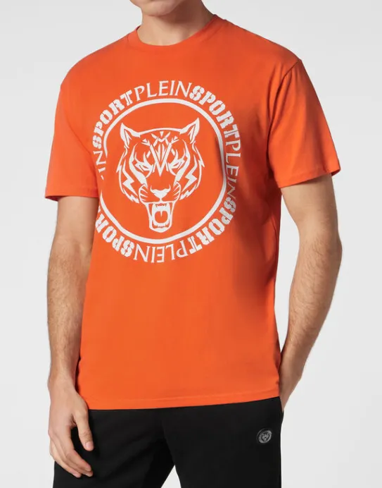 Sale Philipp Plein T-shirt Round Neck Carbon Tiger