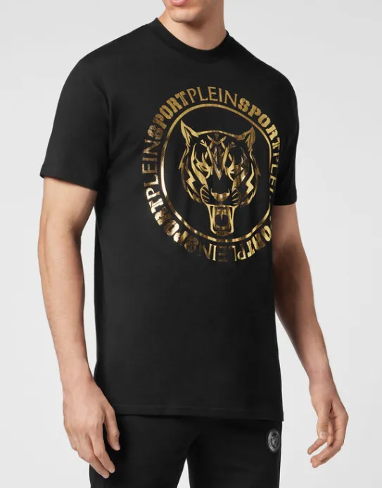 New Philipp Plein T-shirt Round Neck SS Carbon Tiger