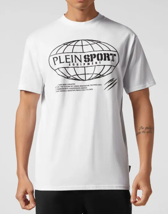 Sale Philipp Plein T-shirt Round Neck SS Global Express Edition