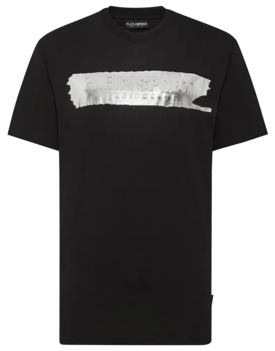 Best Philipp Plein T-shirt Round Neck SS Silver Brush