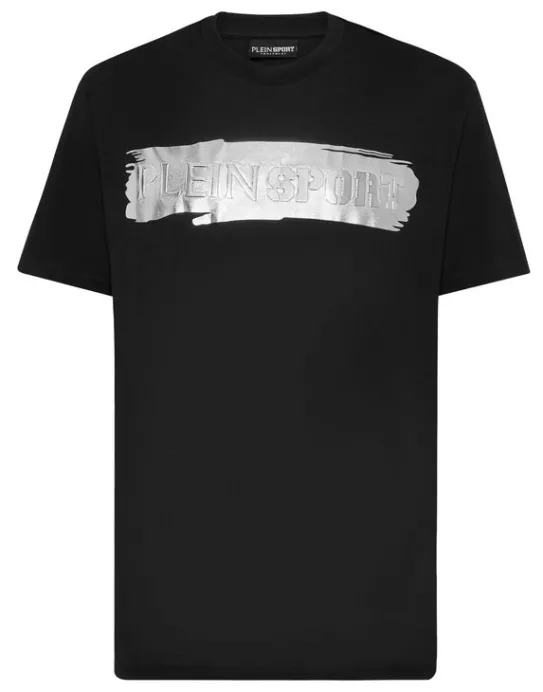 Hot Philipp Plein T-shirt Round Neck SS Silver Brush