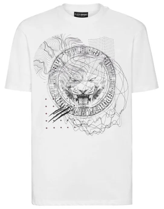 Fashion Philipp Plein T-shirt Round Neck SS Tiger