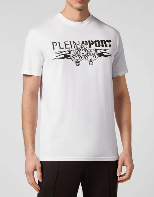 Outlet Philipp Plein T-shirt Round Neck SS Tiger