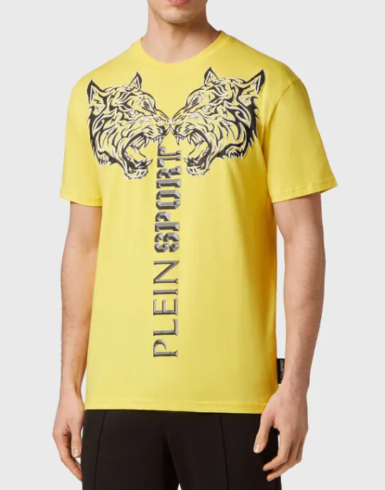 Fashion Philipp Plein T-shirt Round Neck SS Tiger